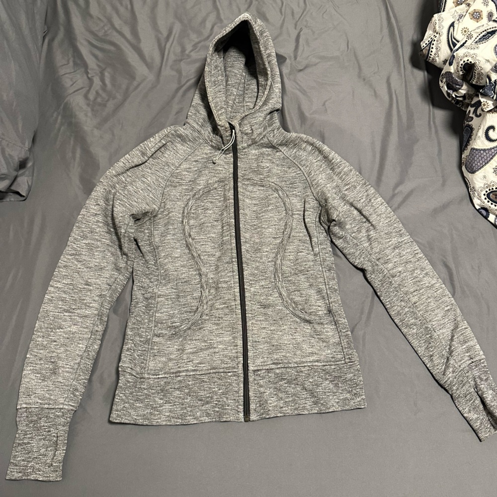 Lululemon Scuba Hoodie, Heather Grey, Size 8